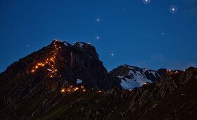 Berge in Flammen in Gargellen im Montafon  | © Montafon Tourismus 